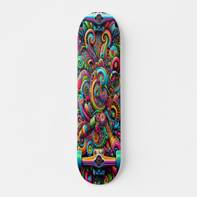 Skateboard "Splendeur spectrale" (Devant)