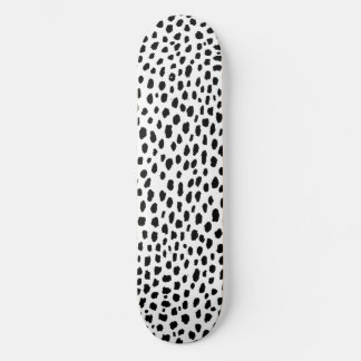 Skateboard Spots dalmatiens (noir/blanc)