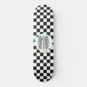 Skateboard squares chequerboard pattern