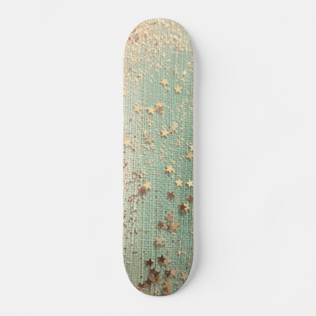 Skateboard Stardust or sur Sea Green (Recto)