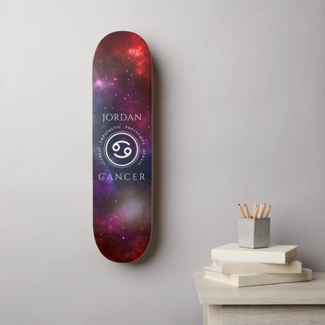 Skateboard Starfield Cancer Crabe Western Zodiac (Art mural)