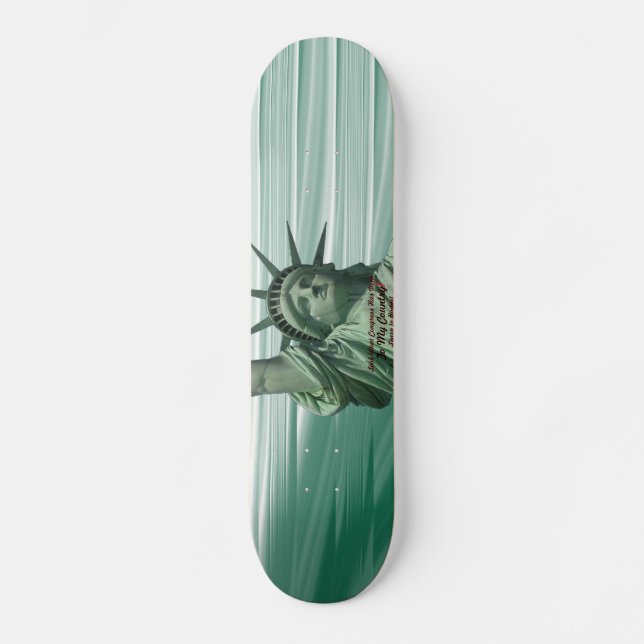 Skateboard Statue de la Liberté (Recto)