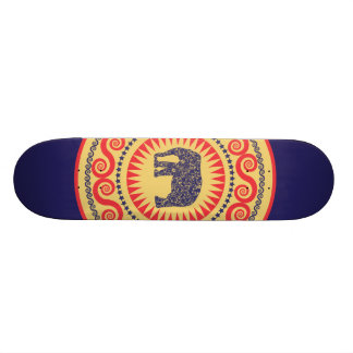 Skateboard StellaRoot Elephant Vintage Brûlé Damask