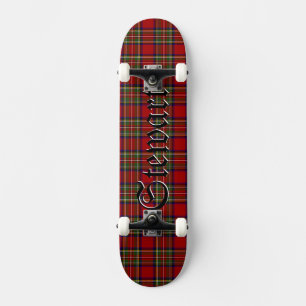 Skateboard Stewart Tartan Scottish Plaid Motif