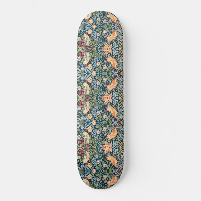 Skateboard Strawberry Thief (par William Morris) (Recto)