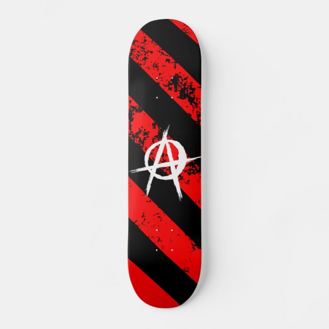 Skateboard Stripes Punk/Anarchist cracked symbol (Recto)