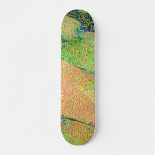 Skateboard Style cuir rincé, peintures vert orange