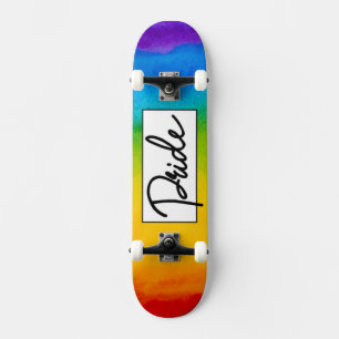 Skateboard Style d'aquarelle de fierté