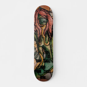 Skateboard style d'art urbain abstrait