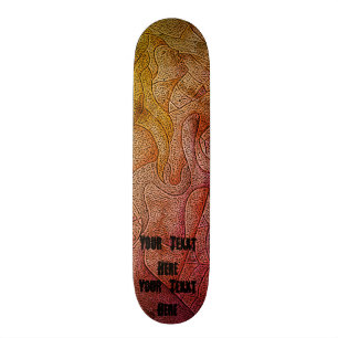 Skateboard style de pose coloré abstrait d'art de rue de dam