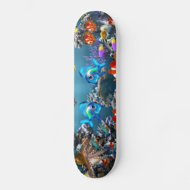 Skateboard Style de vie marine d'aquarium (Recto)