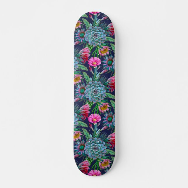 Skateboard Succulent jardin tropical (Devant)