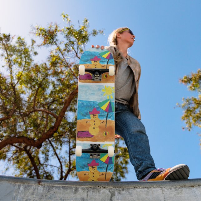 Skateboard Summer Snowman - Kids Art pour CHOC (Extérieur 1)