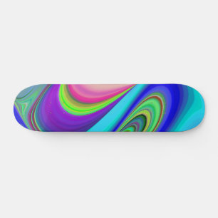 Skateboard Summerfeel, Rainbowart 3D Abstrait