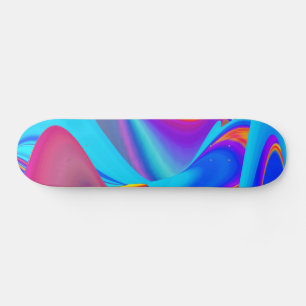 Skateboard Summerfeel, Rainbowart 3D Abstrait