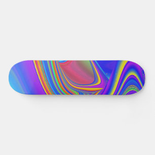 Skateboard Summerfeel, Rainbowart 3D Abstrait