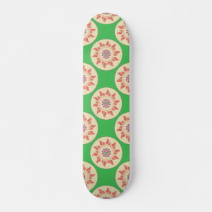 Skateboard Sunburst Mandala Skate Deck