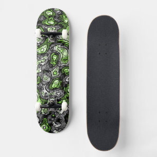 Skateboard Super Trippy Grungy Funky Abstrait Agender Pride