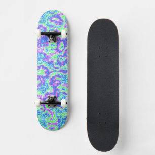 Skateboard Super Vibrant coloré Trippy Maximaliste Marbre