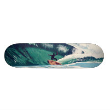 Surf Surfer Plage Plage Skate Board