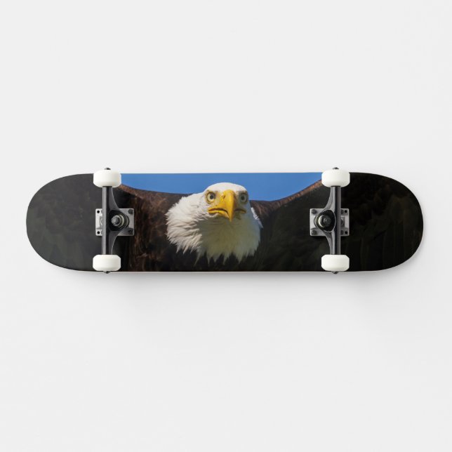 Skateboard Survol de pygargue à tête blanche de près (Horz)