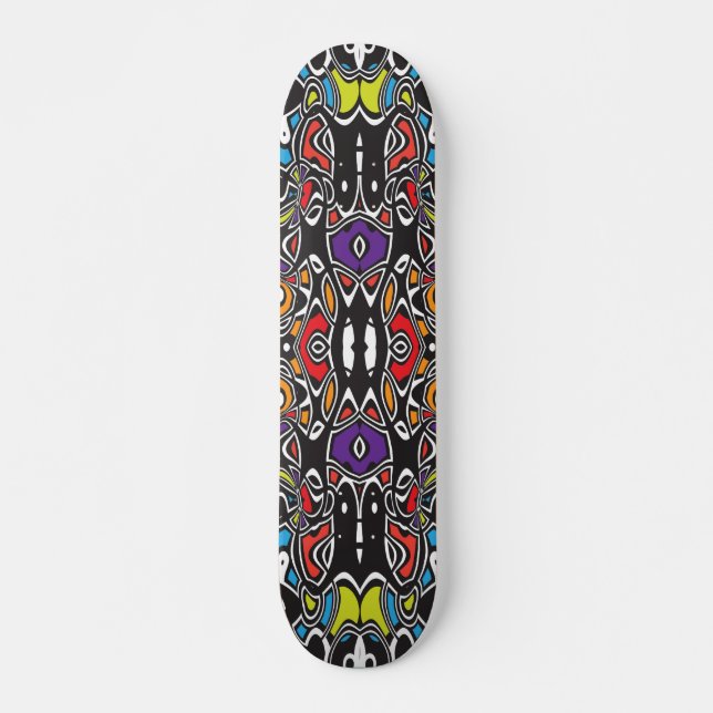 Skateboard Swirl cosmique (Devant)