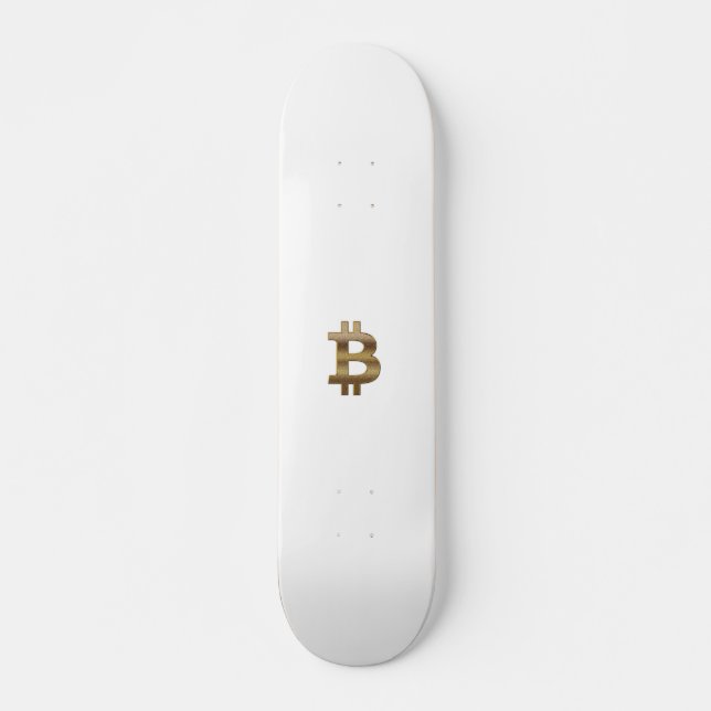 Skateboard Symbole Bitcoin (Devant)