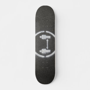 Skateboard Symbole de distance sociale