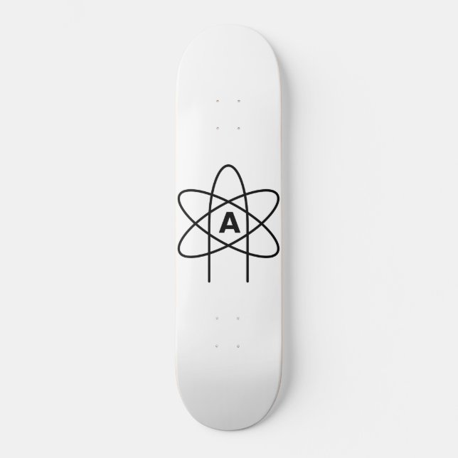 Skateboard Symbole de l'athéisme (Emblème d'Atom) (Recto)