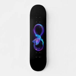 Skateboard Symbole de Neon Infinity par Glowing Hummingbird
