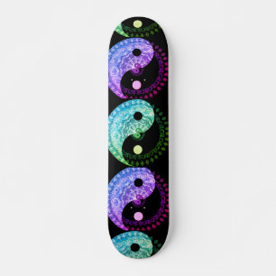 Skateboard Symbole de Yin Yang Mandala