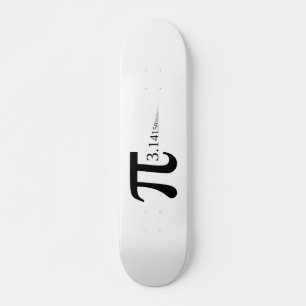 Skateboard Symbole géant et 3,14 de "pi"…