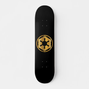 Skateboard Symbole impérial d'or