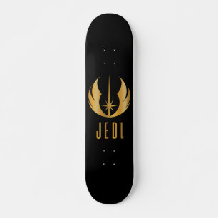 Skateboard Symbole Jedi Or