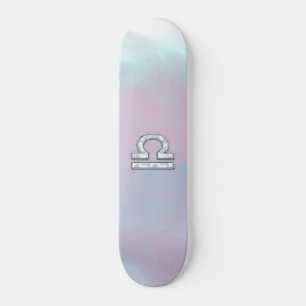 Skateboard Symbole moderne Libra Zodiac Mère de style Pearl