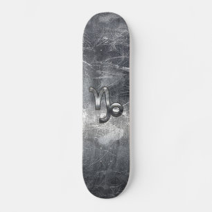 Skateboard SYMBOLE Zodiaque Capricorne Décor en acier désossé