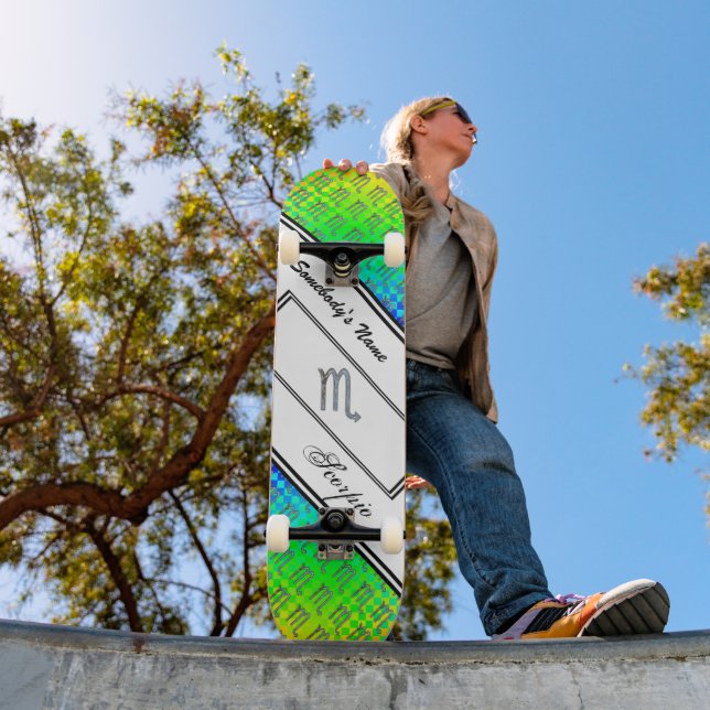 Skateboard Symbole Zodiaque Scorpio Élément par Kenneth Yonci (Extérieur 1)