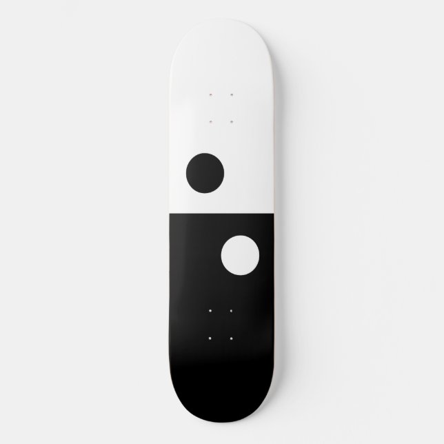 Skateboard Symétrie Yin Yang (Recto)