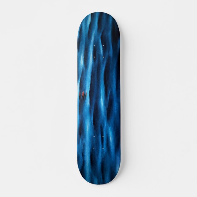 Skateboard Symphon magique maritime des vagues de la mer Adri (Devant)