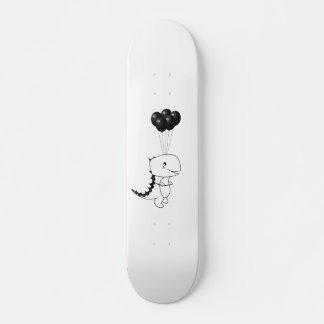 Skateboard T-Rex Volant Avec Ballons Noirs