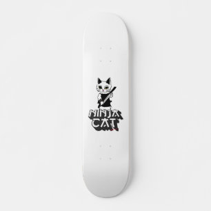 Skateboard T-shirt Sweat - shirt à capuche Ninja cat