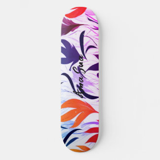 Skateboard Tabla de Skate hojas arte