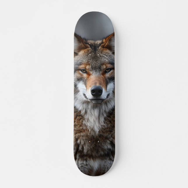 Skateboard Tabla de skate Lobo Gris Alfa Observante (Devant)