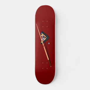 Skateboard Table de billard Maroon