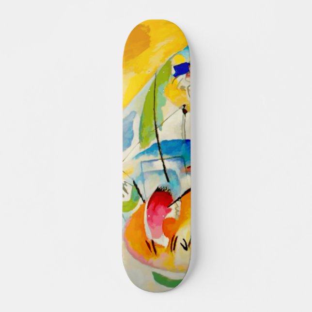 Skateboard Tableau de bataille maritime de Kandinsky 1913 (Devant)