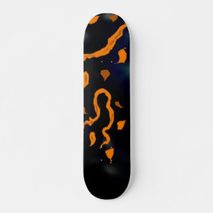 Skateboard Tableau de bord Abstrait orange