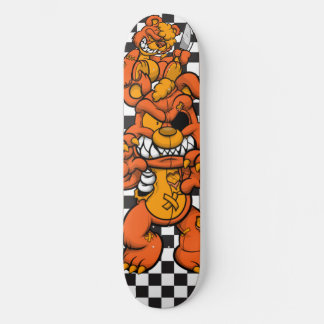 Skateboard Tableau de bord Cartes de ski Orange Teddies
