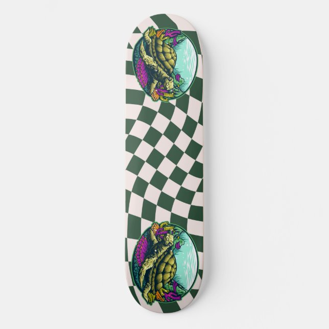 Skateboard tableau de bord Coquille de tortue en carton sous  (Recto)