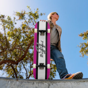 Skateboard Tableau de bord couleur personnalisé avec le nom H