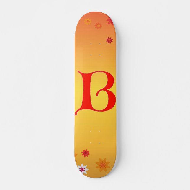 Skateboard Tableau de bord de la lettre B (Devant)